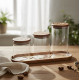 Glass Spice Jar Set - 3 Pcs	